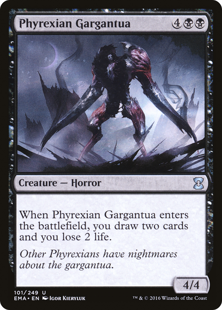 Phyrexian Gargantua (EMA-101) - Eternal Masters Foil - Premium MTG Single from Wizards of the Coast - Just $0.26! Shop now at Game Crave Tournament Store