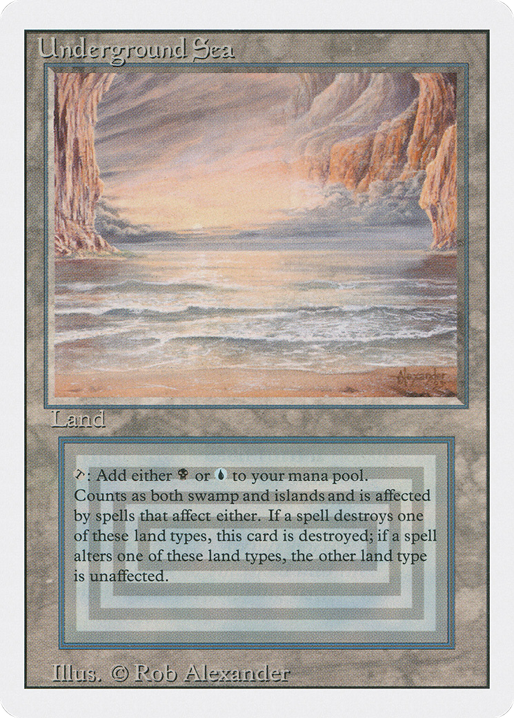 Underground Sea (3ED-290) - Revised Edition - Premium MTG Single from Wizards of the Coast - Just $211.59! Shop now at Game Crave Tournament Store