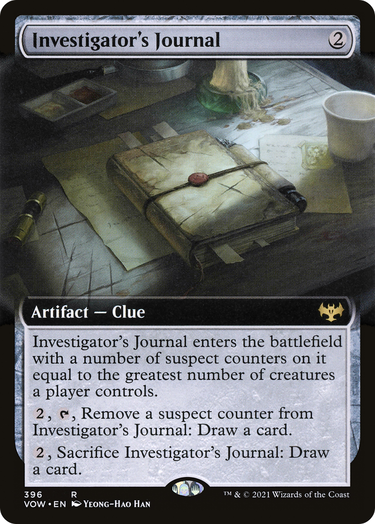 Investigator's Journal (VOW-396) - Innistrad: Crimson Vow: (Extended Art) - Premium MTG Single from Wizards of the Coast - Just $0.25! Shop now at Game Crave Tournament Store
