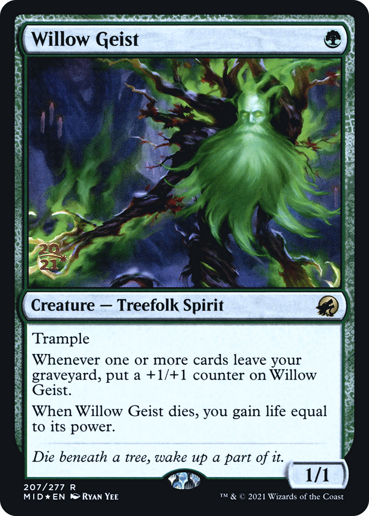 Willow Geist (PMID-207S) - Innistrad: Midnight Hunt Promos Foil - Premium MTG Single from Wizards of the Coast - Just $0.13! Shop now at Game Crave Tournament Store