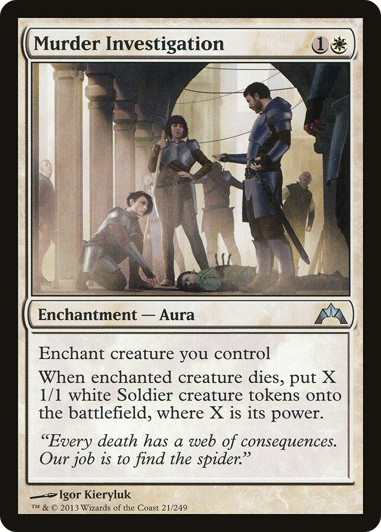 Murder Investigation (GTC-021) - Gatecrash Foil - Premium MTG Single from Wizards of the Coast - Just $0.15! Shop now at Game Crave Tournament Store