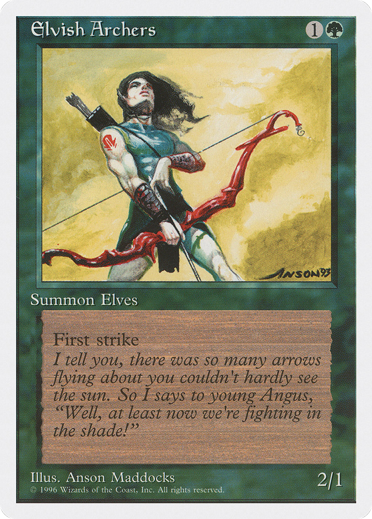 Elvish Archers (ITP-041) - Introductory Two-Player Set - Premium MTG Single from Wizards of the Coast - Just $0.96! Shop now at Game Crave Tournament Store