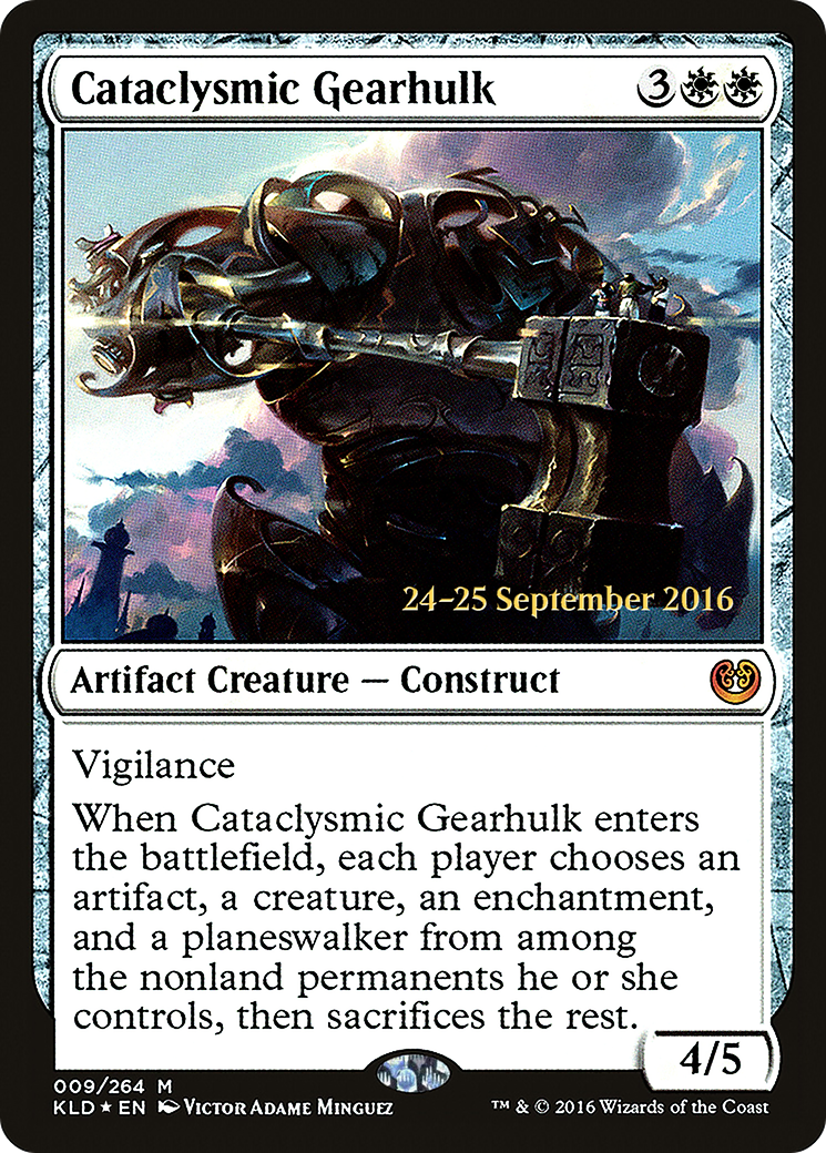 Cataclysmic Gearhulk (PKLD-09S) - Kaladesh Promos Foil - Premium MTG Single from Wizards of the Coast - Just $0.74! Shop now at Game Crave Tournament Store