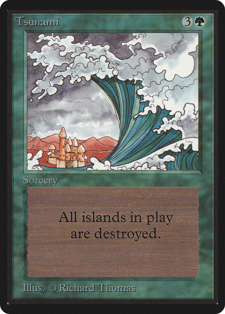 Tsunami (LEB-222) - Limited Edition Beta - Premium MTG Single from Wizards of the Coast - Just $6.78! Shop now at Game Crave Tournament Store
