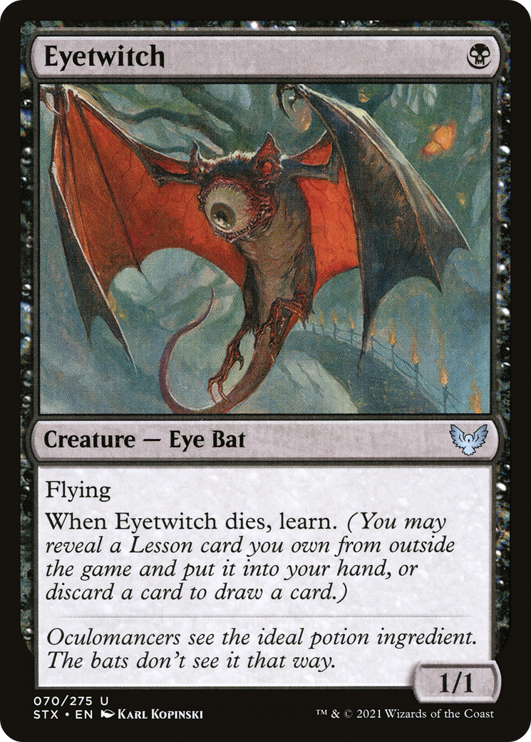 Eyetwitch (STX-070) - Strixhaven: School of Mages - Premium MTG Single from Wizards of the Coast - Just $0.08! Shop now at Game Crave Tournament Store