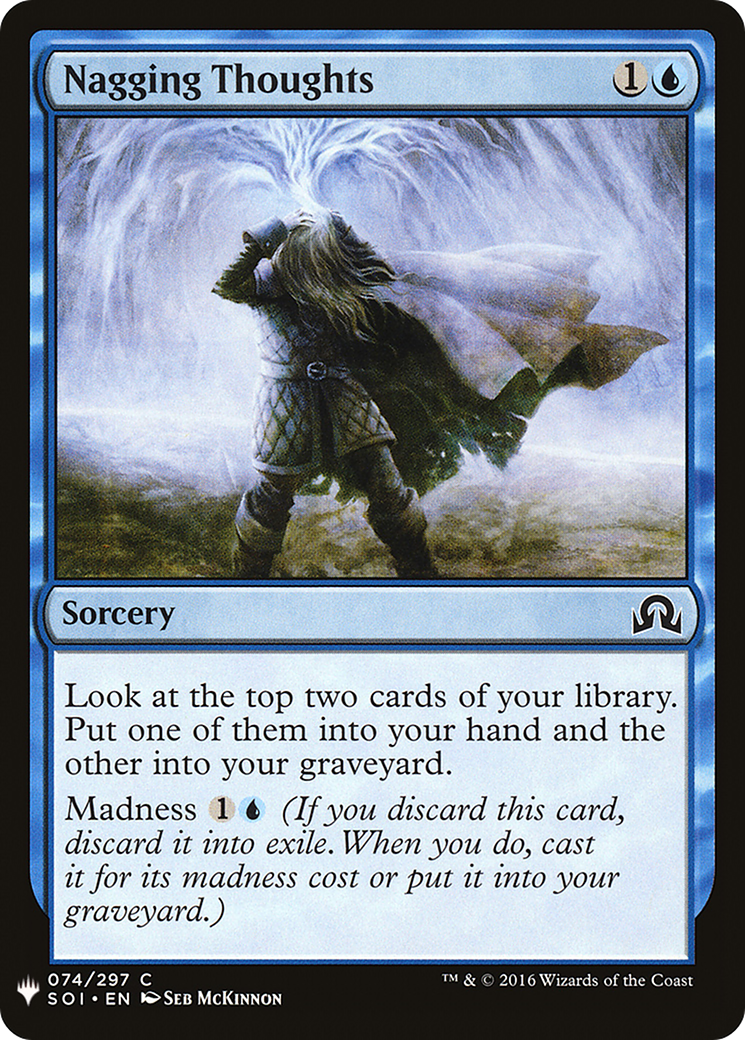 Nagging Thoughts (MB1-442) - Mystery Booster - Premium MTG Single from Wizards of the Coast - Just $0.08! Shop now at Game Crave Tournament Store