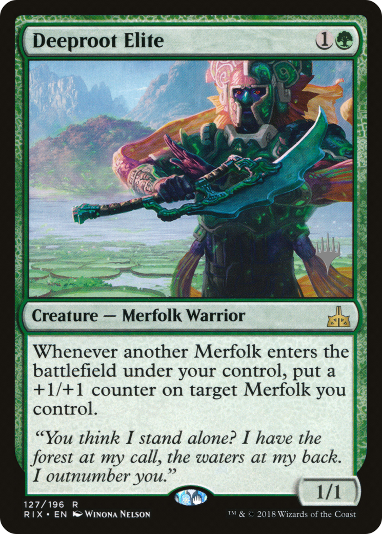 Deeproot Elite (PRIX-127P) - Rivals of Ixalan Promos - Premium MTG Single from Wizards of the Coast - Just $0.72! Shop now at Game Crave Tournament Store