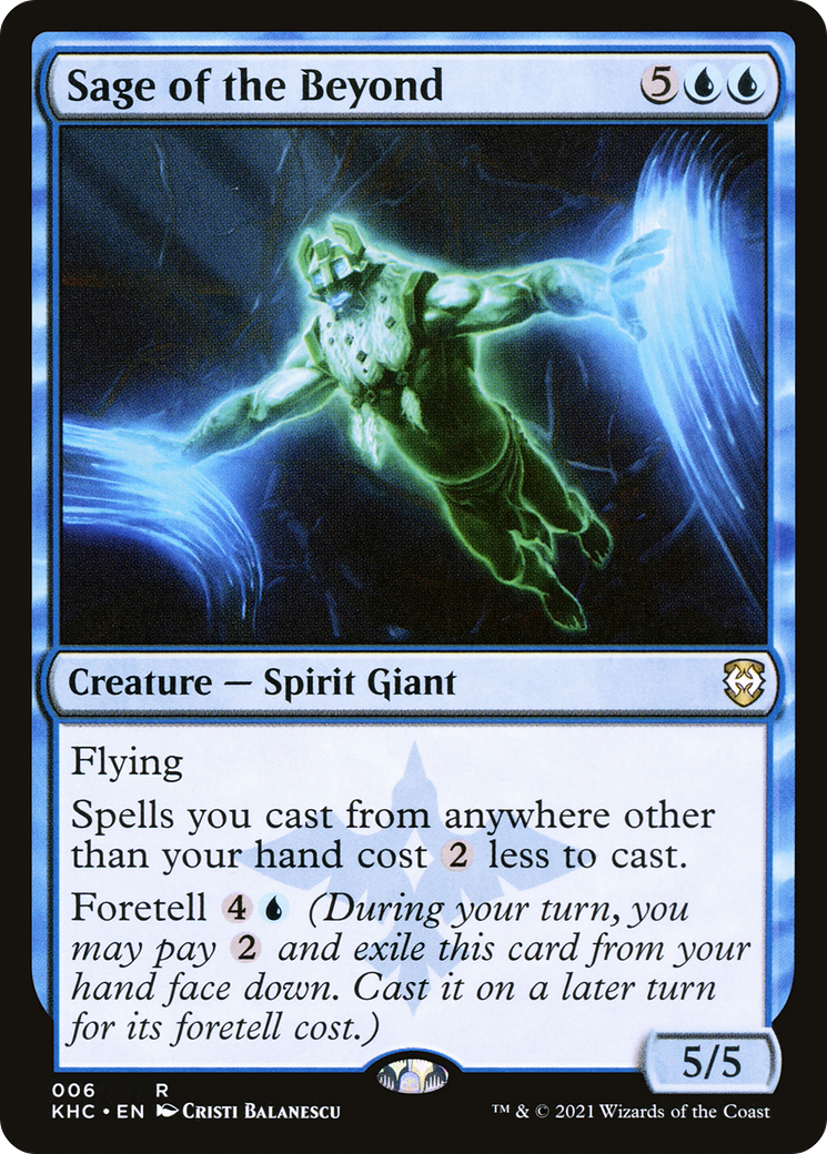 Sage of the Beyond (KHC-006) - Kaldheim Commander - Premium MTG Single from Wizards of the Coast - Just $0.09! Shop now at Game Crave Tournament Store