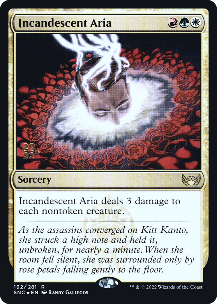 Incandescent Aria (PSNC-192S) - Streets of New Capenna Promos Foil - Premium MTG Single from Wizards of the Coast - Just $0.25! Shop now at Game Crave Tournament Store