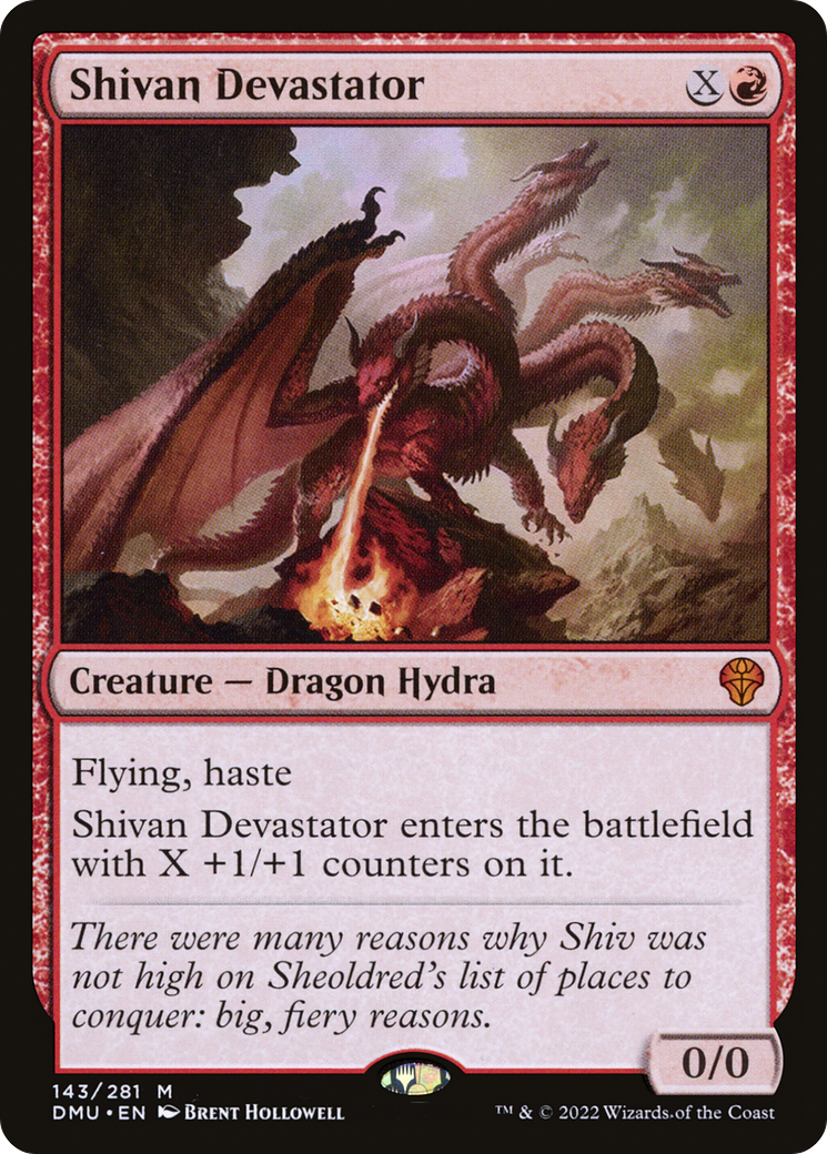 Shivan Devastator (DMU-143) - Dominaria United Foil - Premium MTG Single from Wizards of the Coast - Just $1.26! Shop now at Game Crave Tournament Store