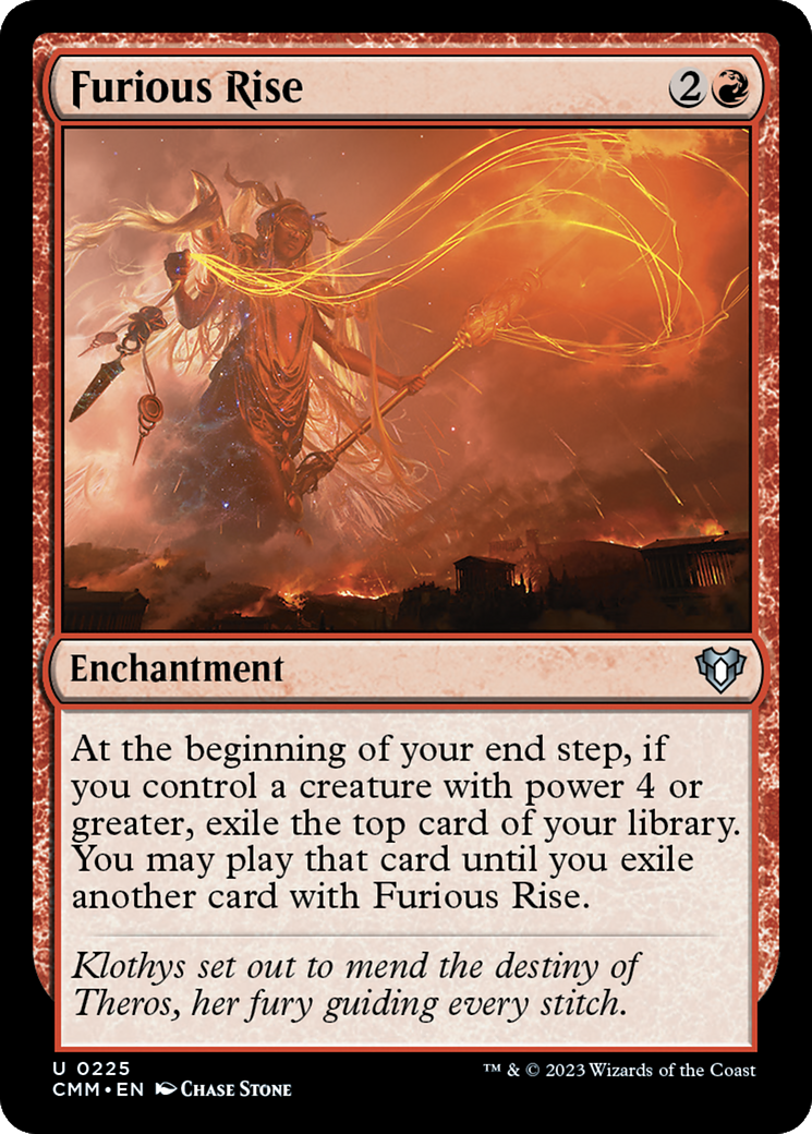 Furious Rise (CMM-225) - Commander Masters - Premium MTG Single from Wizards of the Coast - Just $0.08! Shop now at Game Crave Tournament Store