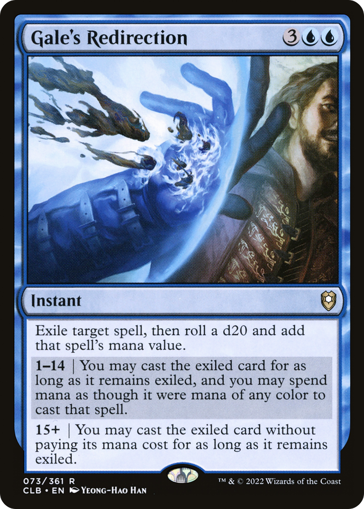 Gale's Redirection (CLB-073) - Commander Legends: Battle for Baldur's Gate Foil - Premium MTG Single from Wizards of the Coast - Just $0.08! Shop now at Game Crave Tournament Store