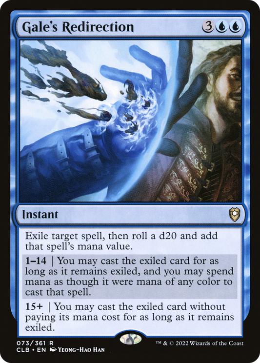 Gale's Redirection (CLB-073) - Commander Legends: Battle for Baldur's Gate Foil - Premium MTG Single from Wizards of the Coast - Just $0.08! Shop now at Game Crave Tournament Store