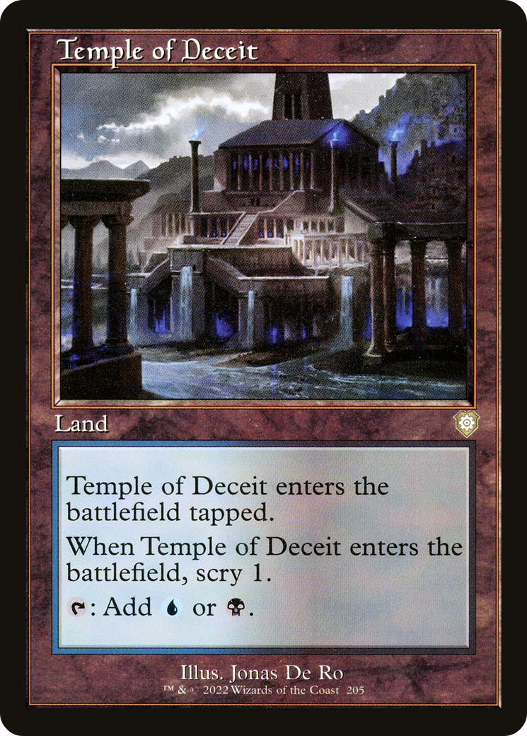 Temple of Deceit (BRC-205) - The Brothers' War Commander - Premium MTG Single from Wizards of the Coast - Just $0.08! Shop now at Game Crave Tournament Store