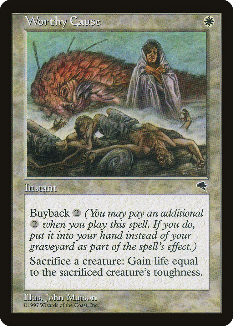 Worthy Cause (TMP-053) - Tempest - Premium MTG Single from Wizards of the Coast - Just $0.08! Shop now at Game Crave Tournament Store