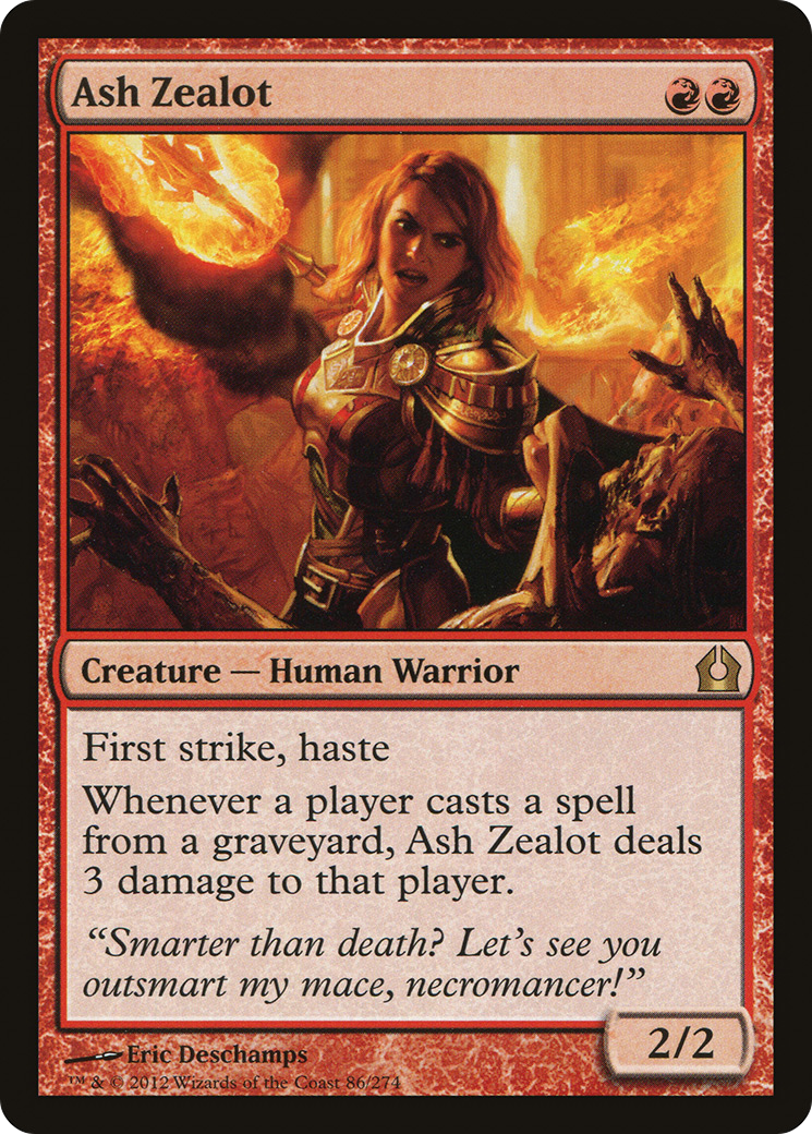 Ash Zealot (RTR-086) - Return to Ravnica Foil - Premium MTG Single from Wizards of the Coast - Just $0.20! Shop now at Game Crave Tournament Store