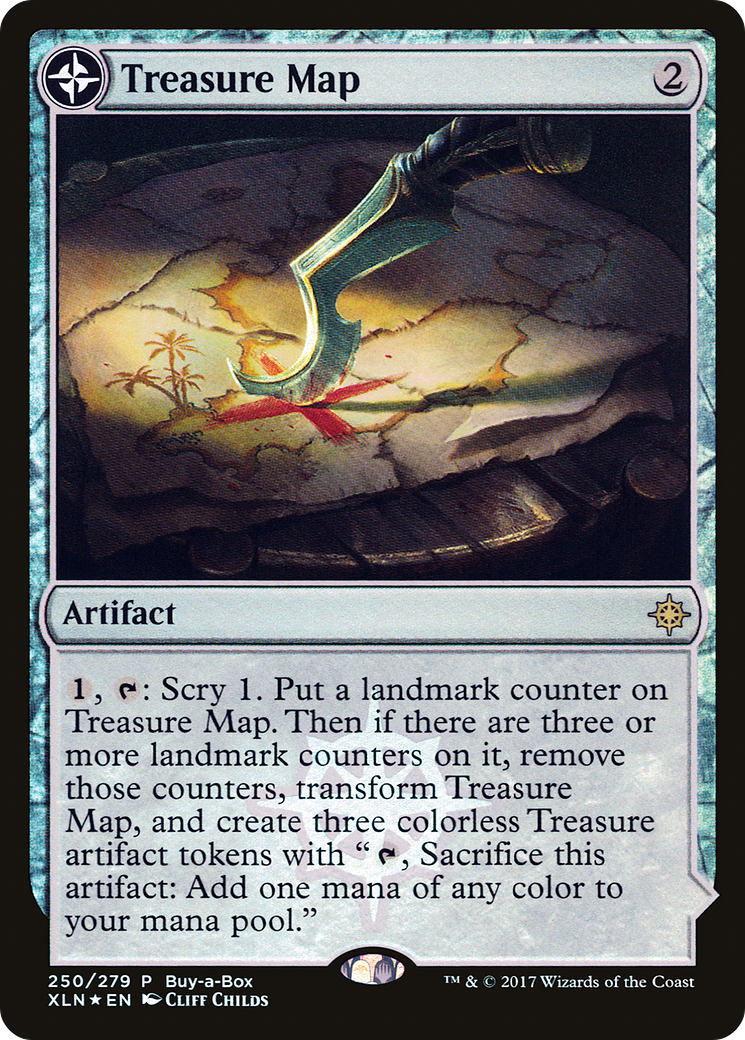 Treasure Map // Treasure Cove (PXTC-250) - XLN Treasure Chest: (compasslanddfc) Foil - Premium MTG Single from Wizards of the Coast - Just $0.86! Shop now at Game Crave Tournament Store