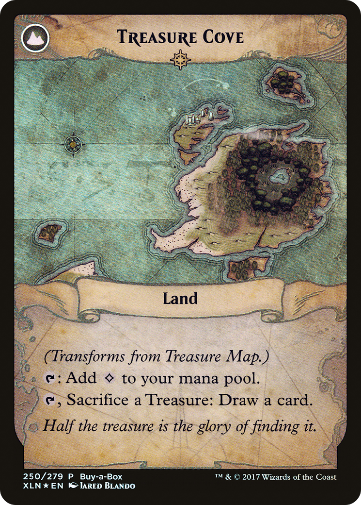 Treasure Map // Treasure Cove (PXTC-250) - XLN Treasure Chest: (compasslanddfc) Foil - Premium MTG Single from Wizards of the Coast - Just $0.86! Shop now at Game Crave Tournament Store
