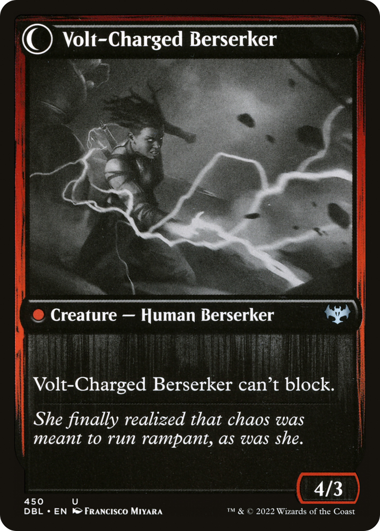 Voltaic Visionary // Volt-Charged Berserker (DBL-450) - Innistrad: Double Feature: (Double Faced Transform) - Premium MTG Single from Wizards of the Coast - Just $0.08! Shop now at Game Crave Tournament Store