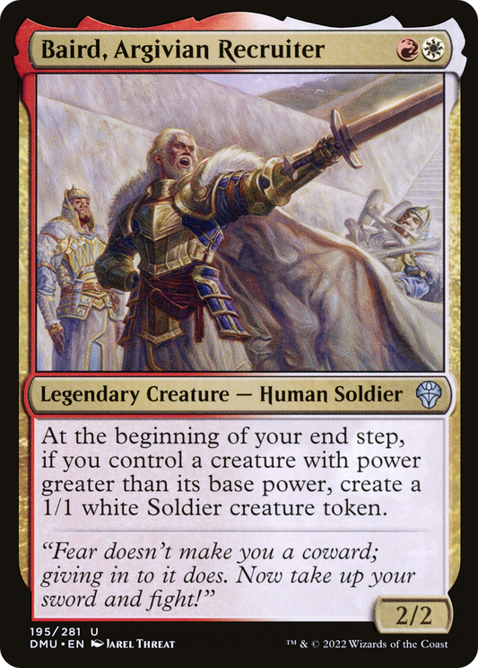 Baird, Argivian Recruiter (DMU-195) - Dominaria United - Premium MTG Single from Wizards of the Coast - Just $0.25! Shop now at Game Crave Tournament Store