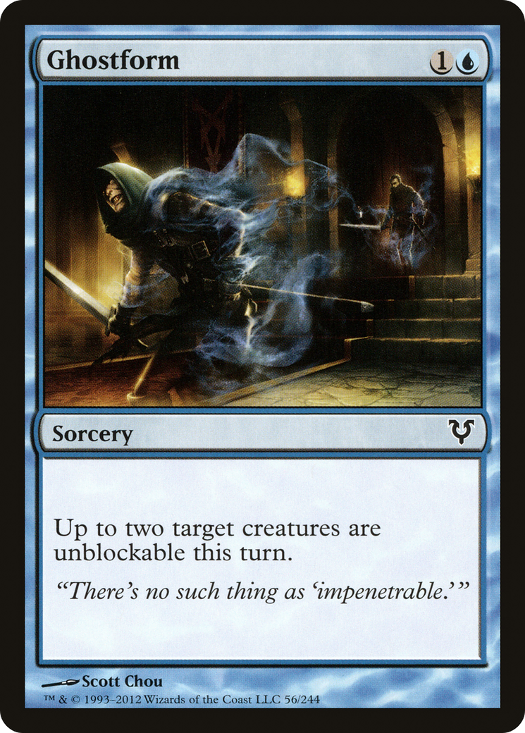 Ghostform (AVR-056) - Avacyn Restored - Premium MTG Single from Wizards of the Coast - Just $0.08! Shop now at Game Crave Tournament Store