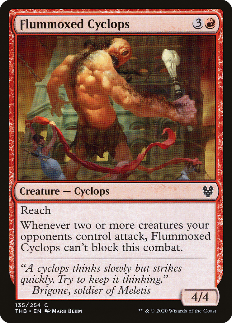 Flummoxed Cyclops (THB-135) - Theros Beyond Death Foil - Premium MTG Single from Wizards of the Coast - Just $0.08! Shop now at Game Crave Tournament Store