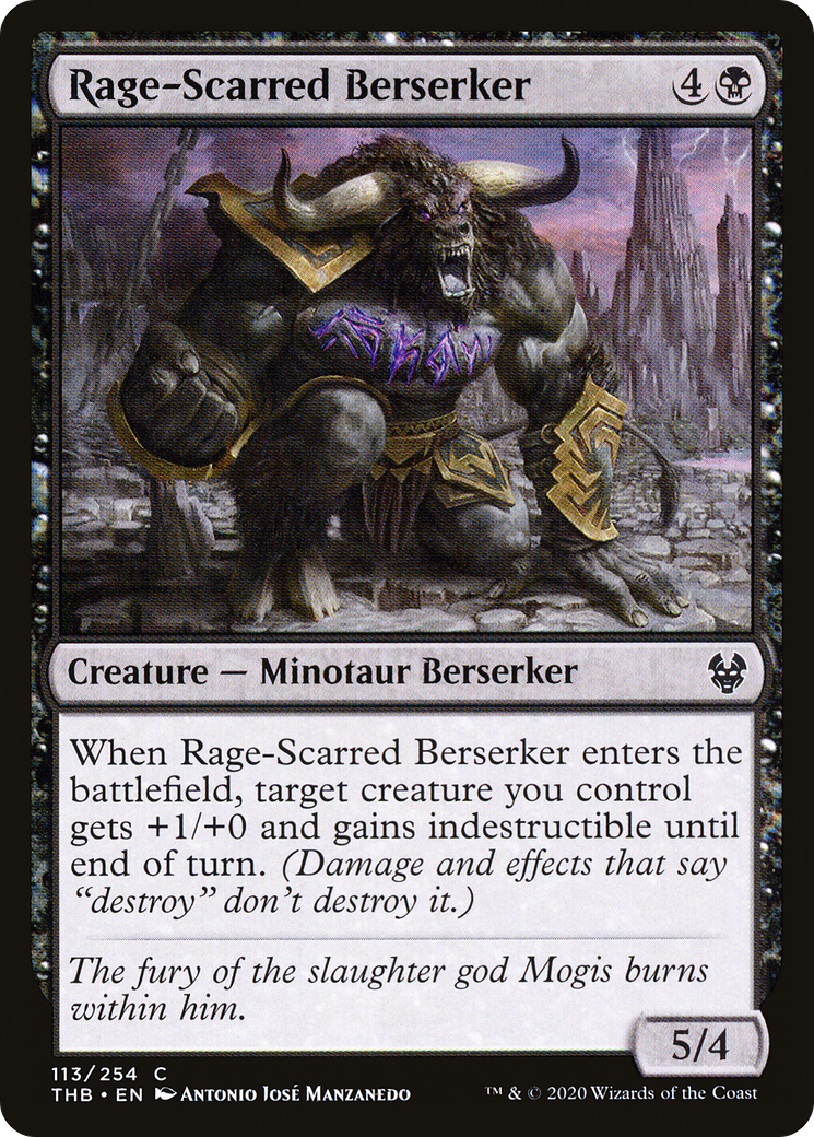 Rage-Scarred Berserker (THB-113) - Theros Beyond Death - Premium MTG Single from Wizards of the Coast - Just $0.08! Shop now at Game Crave Tournament Store