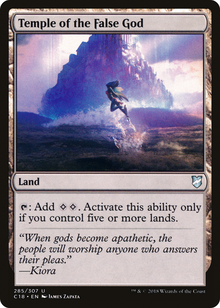 Temple of the False God (C18-285) - Commander 2018 - Premium MTG Single from Wizards of the Coast - Just $0.08! Shop now at Game Crave Tournament Store