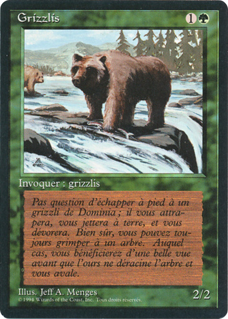 Grizzly Bears (FBB-201) - Foreign Black Border - Premium MTG Single from Wizards of the Coast - Just $0.81! Shop now at Game Crave Tournament Store