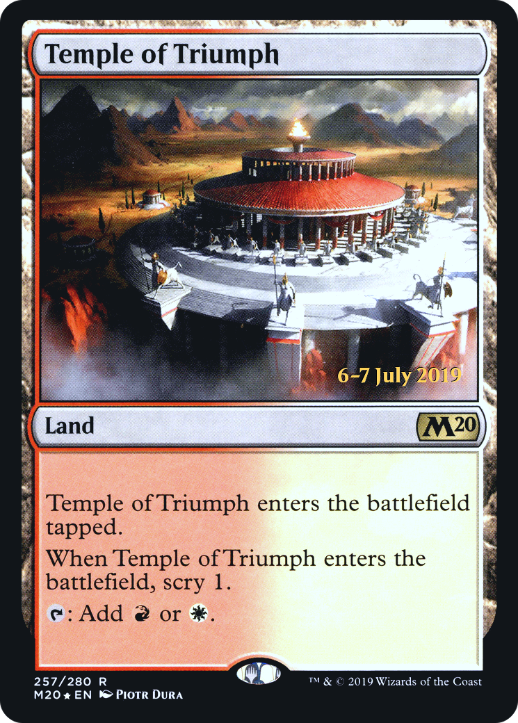 Temple of Triumph (PM20-257S) - Core Set 2020 Promos Foil - Premium MTG Single from Wizards of the Coast - Just $0.13! Shop now at Game Crave Tournament Store