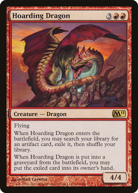 Hoarding Dragon (M11-144) - Magic 2011 - Premium MTG Single from Wizards of the Coast - Just $0.08! Shop now at Game Crave Tournament Store