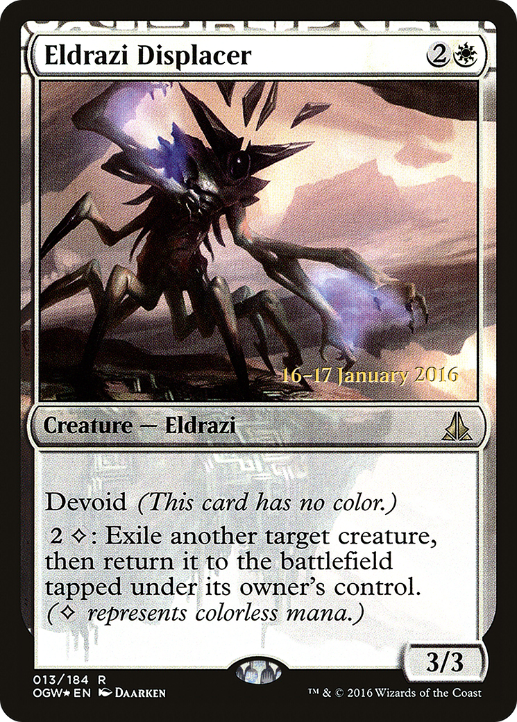 Eldrazi Displacer (POGW-13S) - Oath of the Gatewatch Promos: (devoid) Foil - Premium MTG Single from Wizards of the Coast - Just $1.98! Shop now at Game Crave Tournament Store