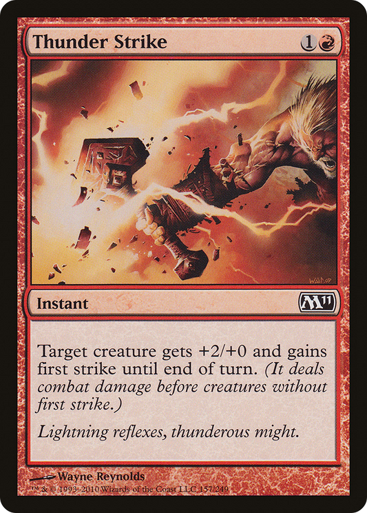 Thunder Strike (M11-157) - Magic 2011 - Premium MTG Single from Wizards of the Coast - Just $0.08! Shop now at Game Crave Tournament Store
