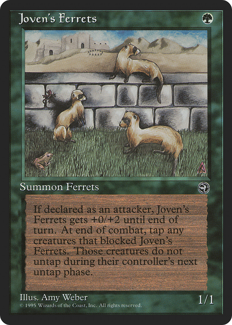Joven's Ferrets (HML-089) - Homelands - Premium MTG Single from Wizards of the Coast - Just $0.08! Shop now at Game Crave Tournament Store