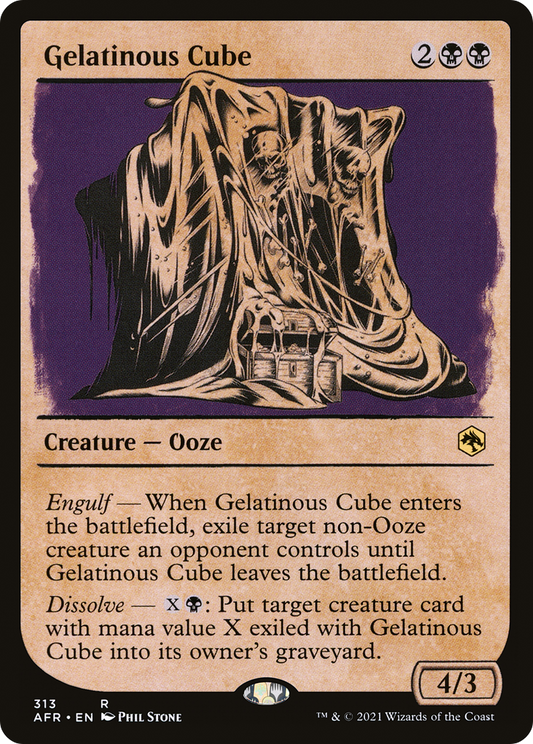 Gelatinous Cube (AFR-313) - Adventures in the Forgotten Realms: (Showcase) - Premium MTG Single from Wizards of the Coast - Just $0.08! Shop now at Game Crave Tournament Store