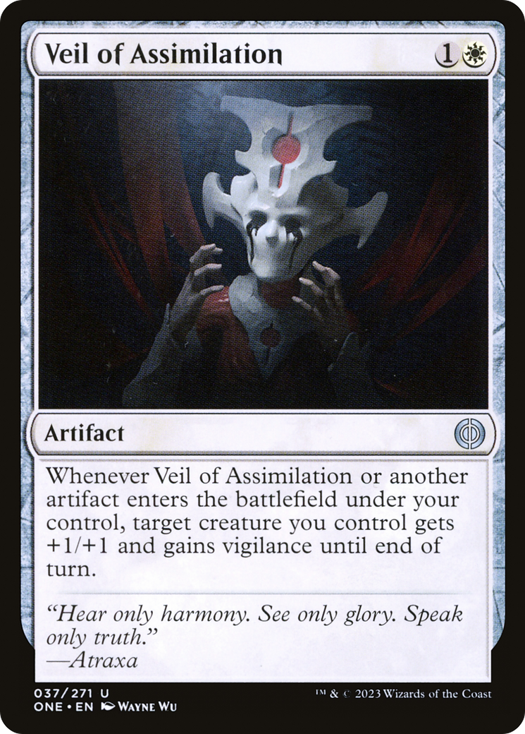 Veil of Assimilation (ONE-037) - Phyrexia: All Will Be One Foil - Premium MTG Single from Wizards of the Coast - Just $0.08! Shop now at Game Crave Tournament Store