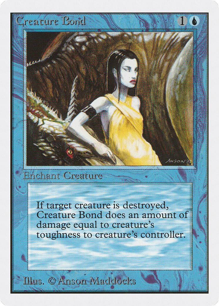 Creature Bond (2ED-056) - Unlimited Edition - Premium MTG Single from Wizards of the Coast - Just $0.15! Shop now at Game Crave Tournament Store