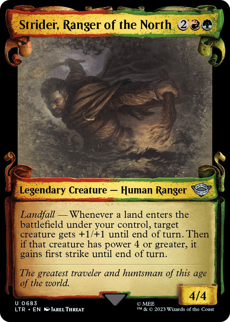 Strider, Ranger of the North (LTR-683) - The Lord of the Rings: Tales of Middle-earth: (Showcase) - Premium MTG Single from Wizards of the Coast - Just $0.25! Shop now at Game Crave Tournament Store