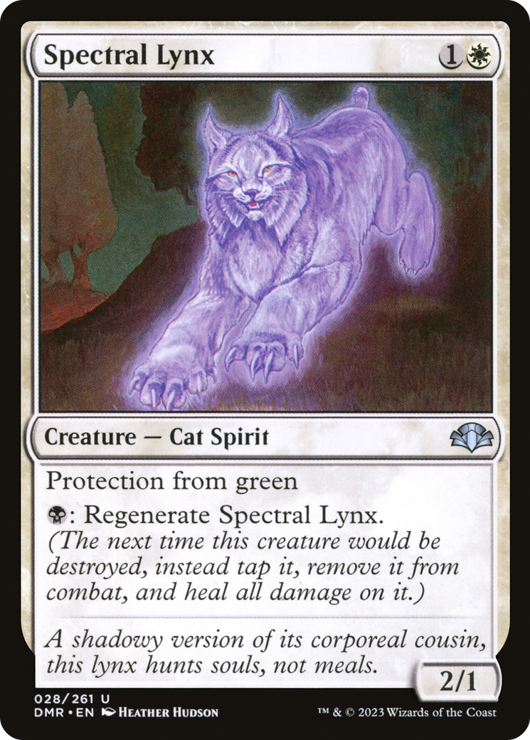 Spectral Lynx (DMR-028) - Dominaria Remastered Foil - Premium MTG Single from Wizards of the Coast - Just $0.08! Shop now at Game Crave Tournament Store