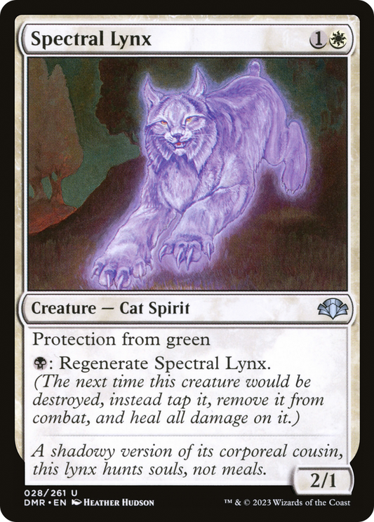Spectral Lynx (DMR-028) - Dominaria Remastered Foil - Premium MTG Single from Wizards of the Coast - Just $0.08! Shop now at Game Crave Tournament Store