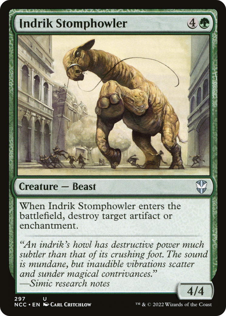 Indrik Stomphowler (NCC-297) - New Capenna Commander - Premium MTG Single from Wizards of the Coast - Just $0.08! Shop now at Game Crave Tournament Store