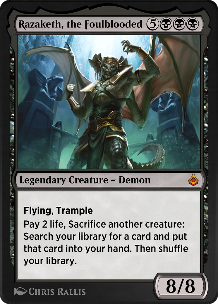 Razaketh, the Foulblooded (AKR-120) - Amonkhet Remastered - Premium MTG Single from Wizards of the Coast - Just $0! Shop now at Game Crave Tournament Store