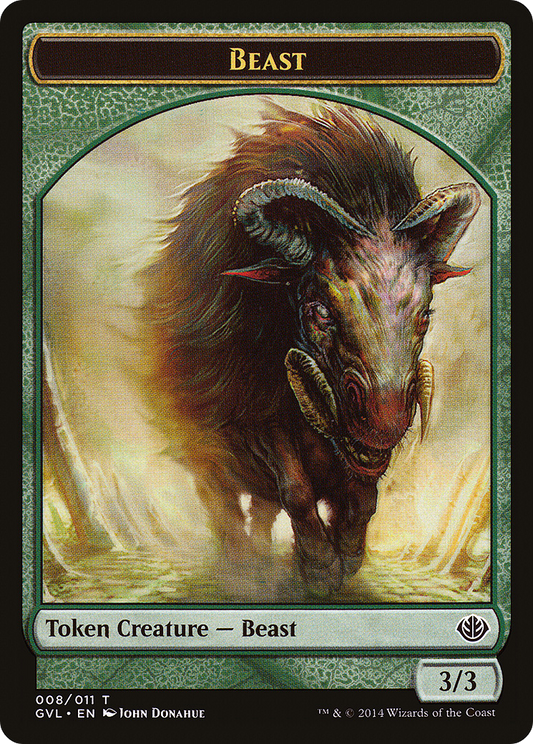 Beast (TGVL-008) - Duel Decks Anthology: Garruk vs. Liliana Tokens - Premium MTG Single from Wizards of the Coast - Just $0.09! Shop now at Game Crave Tournament Store