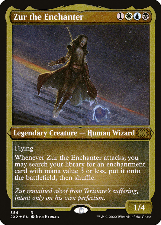 Zur the Enchanter (2X2-554) - Double Masters 2022 Etched Foil - Premium MTG Single from Wizards of the Coast - Just $0.57! Shop now at Game Crave Tournament Store