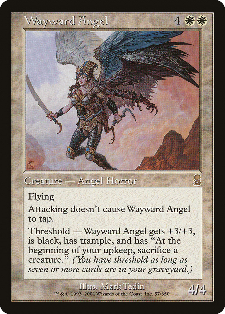 Wayward Angel (ODY-057) - Odyssey - Premium MTG Single from Wizards of the Coast - Just $0.15! Shop now at Game Crave Tournament Store