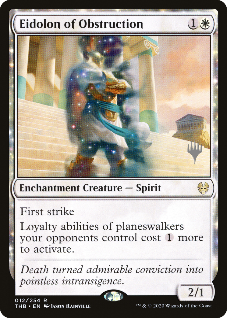 Eidolon of Obstruction (PTHB-12P) - Theros Beyond Death Promos: (nyxtouched) - Premium MTG Single from Wizards of the Coast - Just $0.08! Shop now at Game Crave Tournament Store