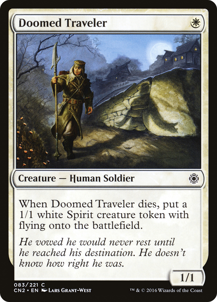 Doomed Traveler (CN2-083) - Conspiracy: Take the Crown Foil - Premium MTG Single from Wizards of the Coast - Just $0.11! Shop now at Game Crave Tournament Store