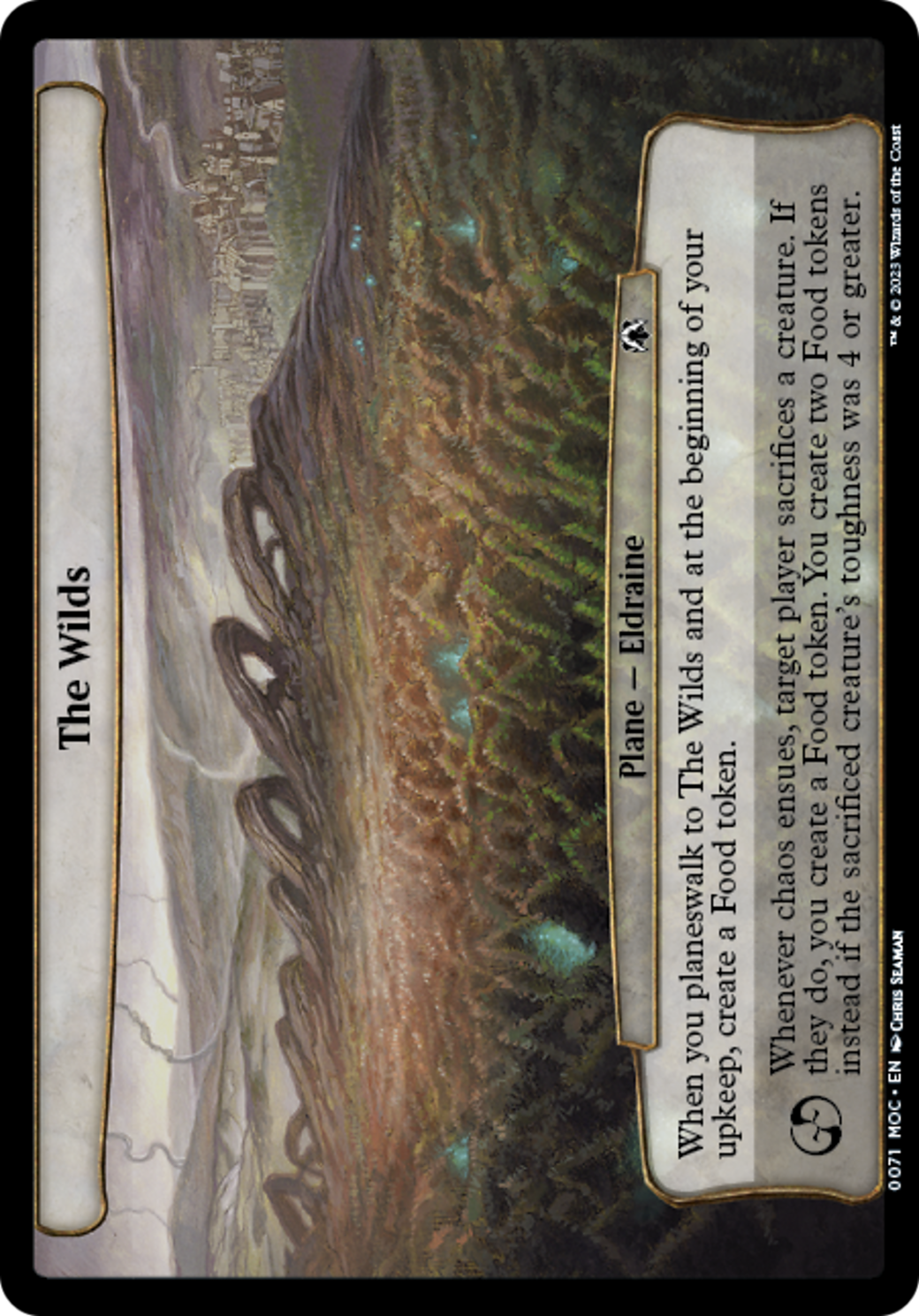 The Wilds (MOC-071) - March of the Machine Commander - Premium MTG Single from Wizards of the Coast - Just $0.15! Shop now at Game Crave Tournament Store
