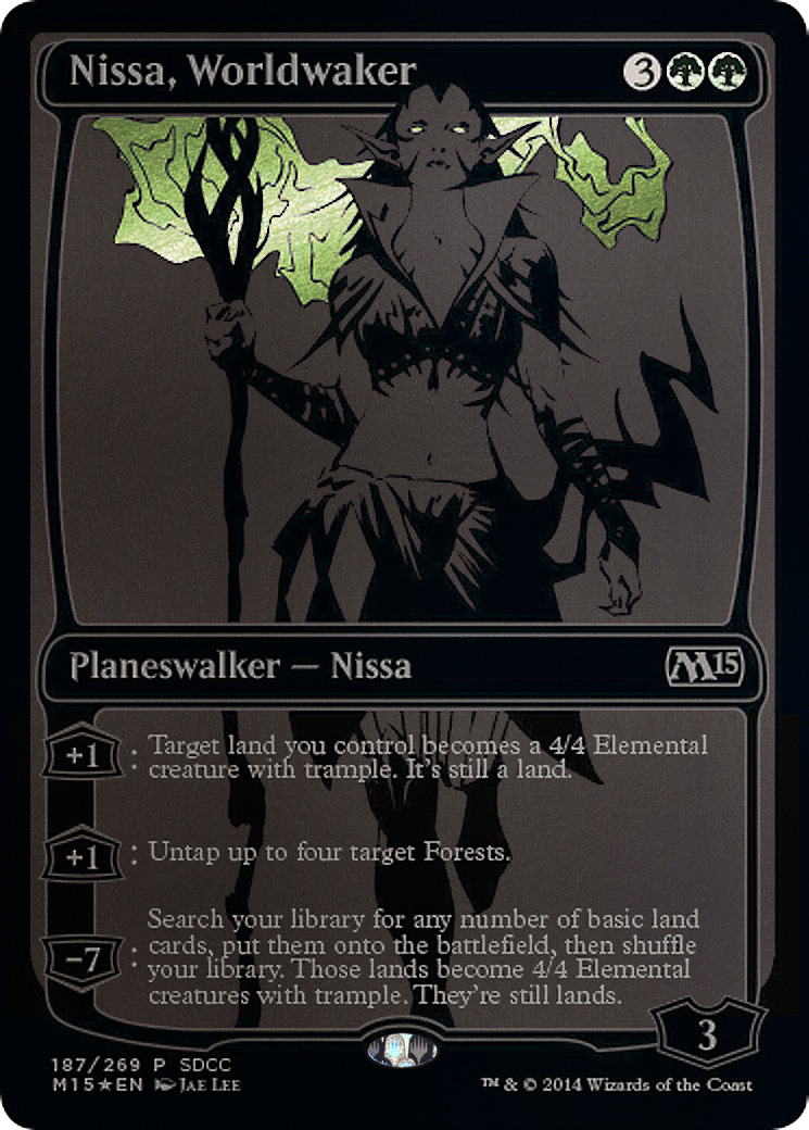 Nissa, Worldwaker (PS14-187) - San Diego Comic-Con 2014 Foil - Premium MTG Single from Wizards of the Coast - Just $14.61! Shop now at Game Crave Tournament Store