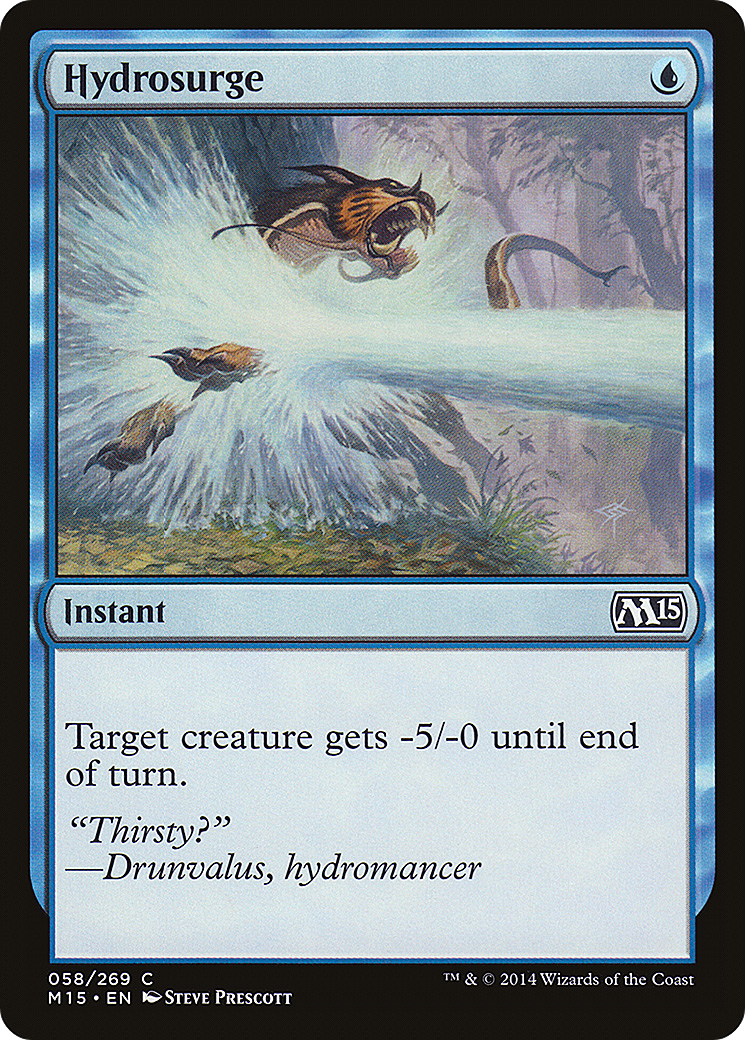 Hydrosurge (M15-058) - Magic 2015 - Premium MTG Single from Wizards of the Coast - Just $0.08! Shop now at Game Crave Tournament Store